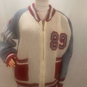 Janae varsity sweater NWOT